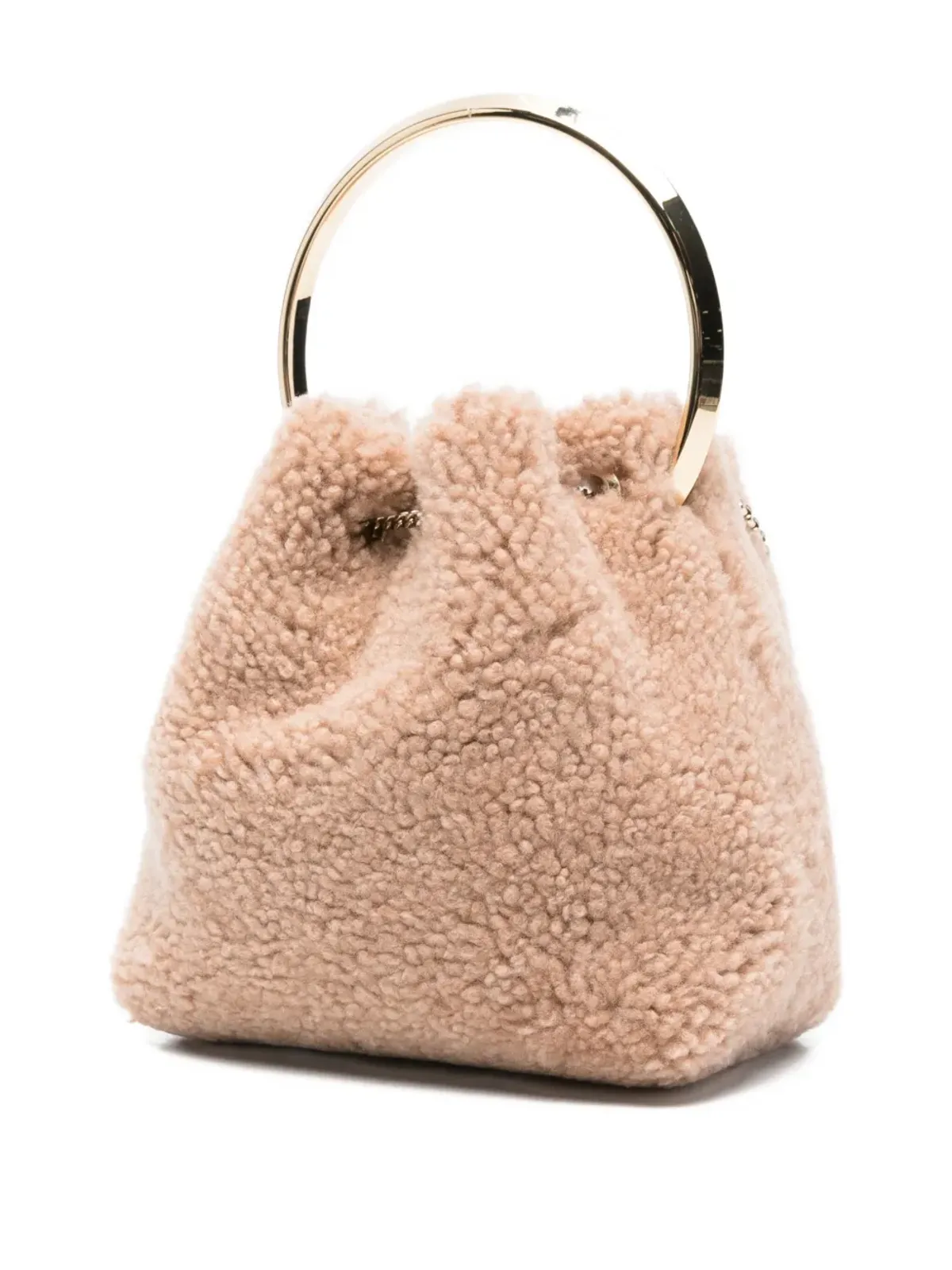 Jimmy Choo Bon Bon パール付きリングハンドルバッグ - 画像3