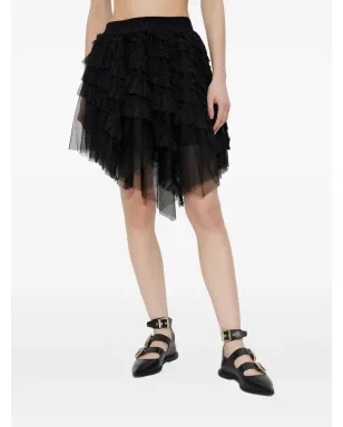 AllSaints Jayde ラッフルド チュールスカート ブラック - サムネイル3