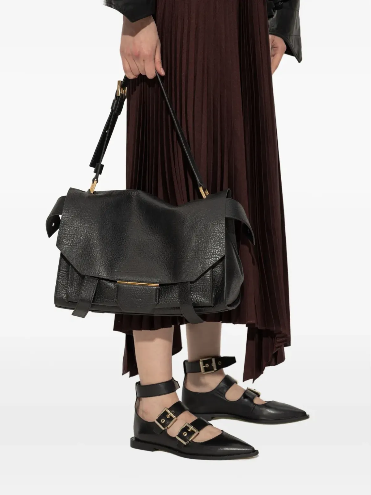 AllSaints Ursa レザーショルダーバッグ - 画像2