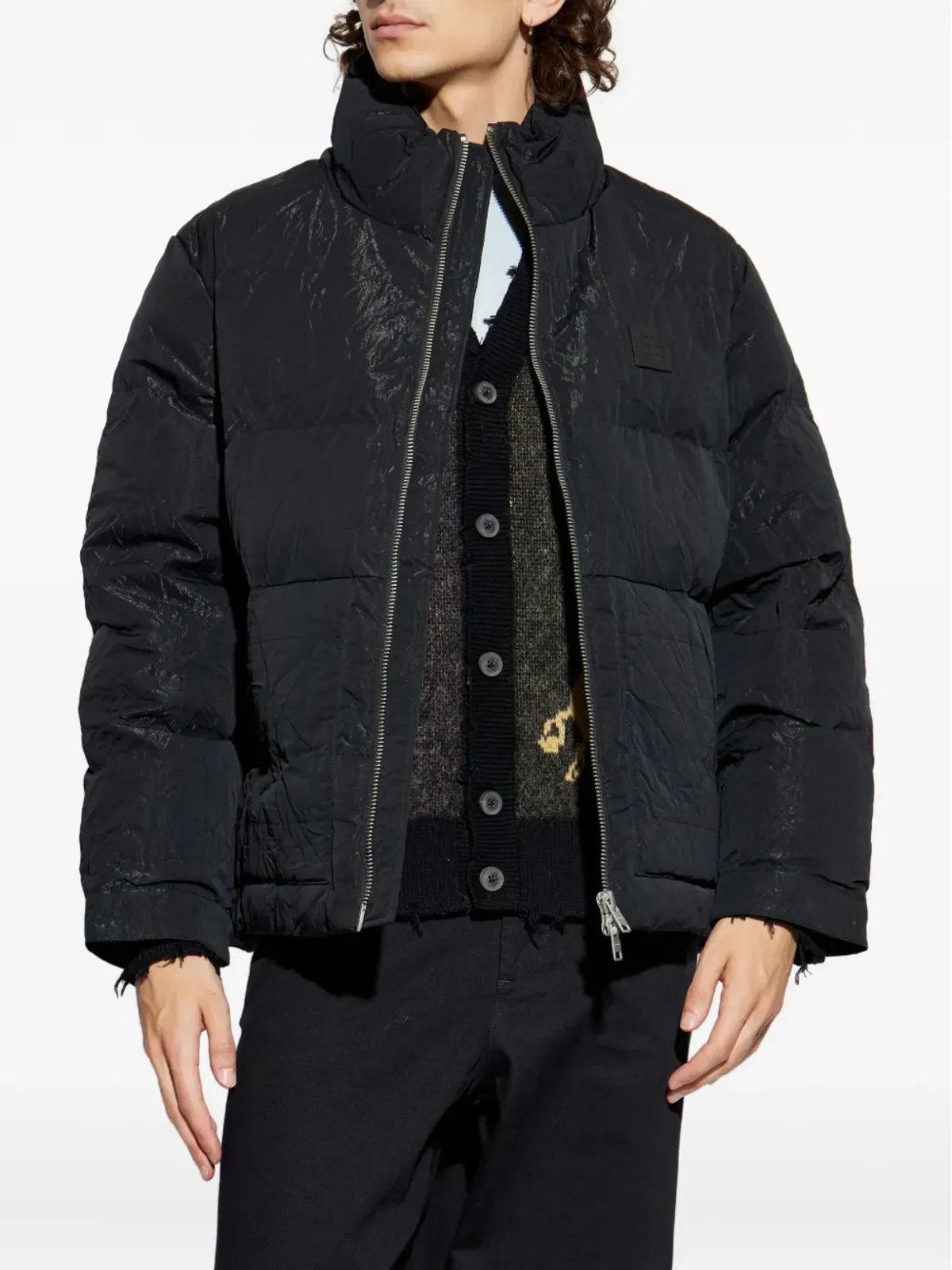 AllSaints シワ加工ダウンジャケット - 画像3