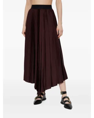 AllSaints Jax プリーツアシンメトリースカート - サムネイル3