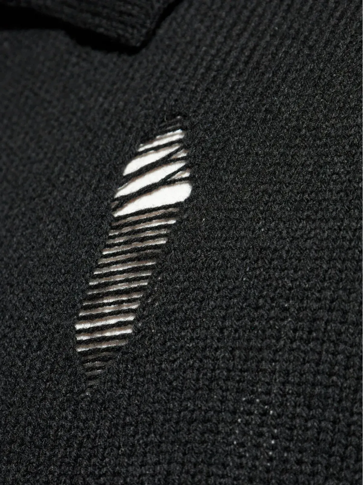 Yohji Yamamoto ディストレスト ボタン留め カーディガン - 画像5