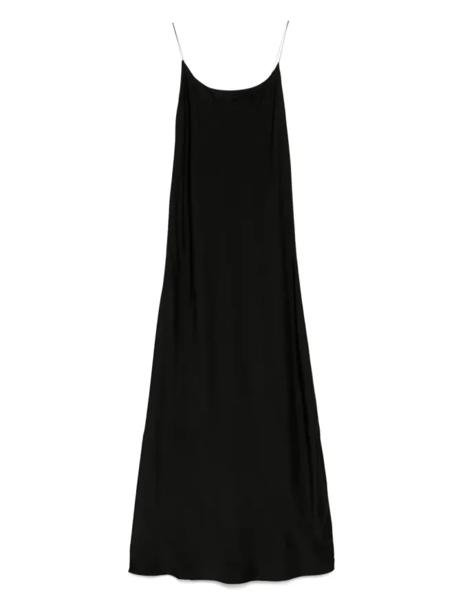 Petar Petrov Petar Petrov Magnolia スパゲッティストラップ ミディドレス - ブラックの商品画像
