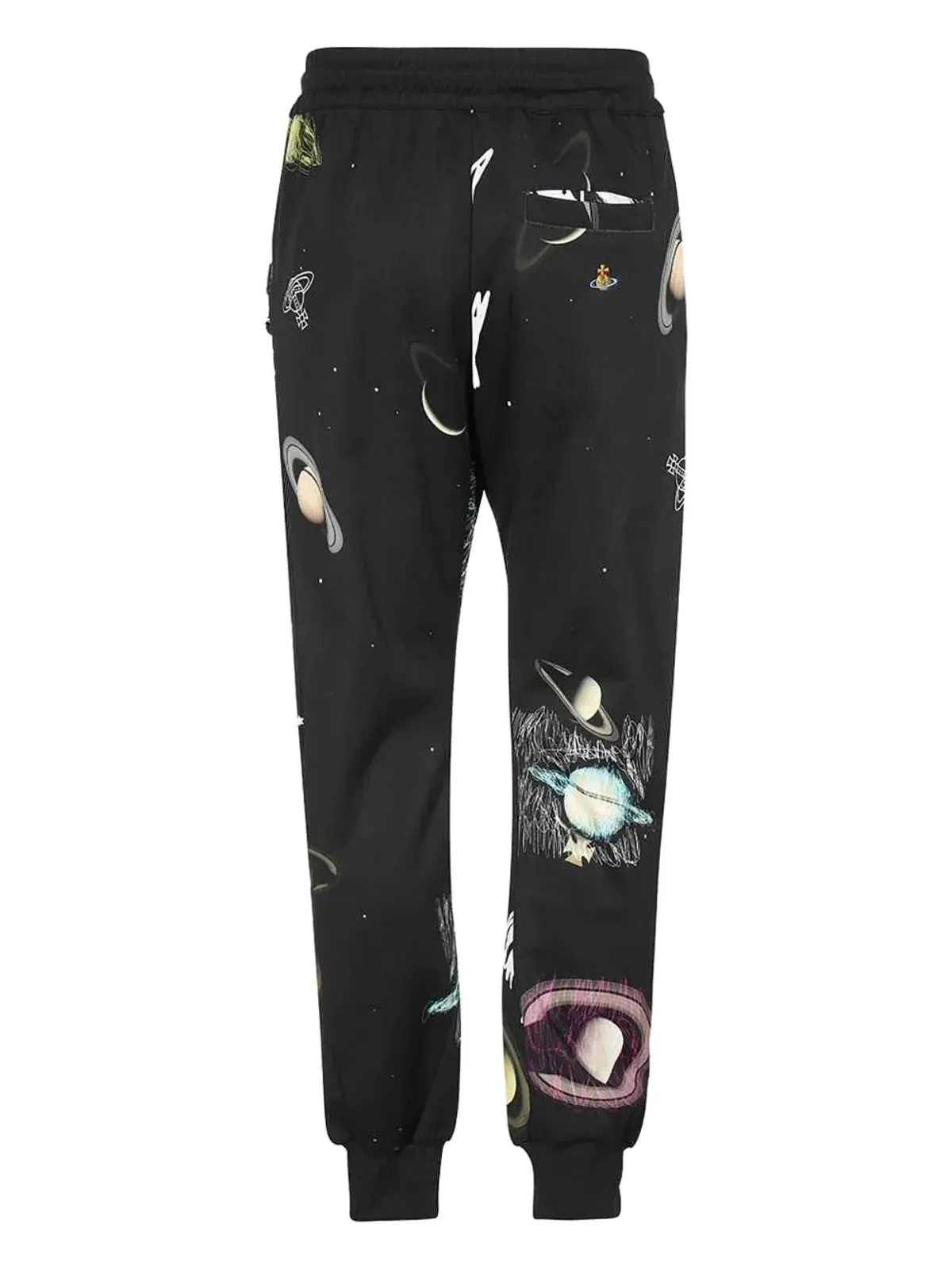 Vivienne Westwood グラフィックプリント・エラスティケーテッド・トラックパンツ - ブラック - 画像2