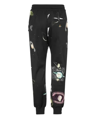 Vivienne Westwood グラフィックプリント・エラスティケーテッド・トラックパンツ - ブラック - サムネイル2