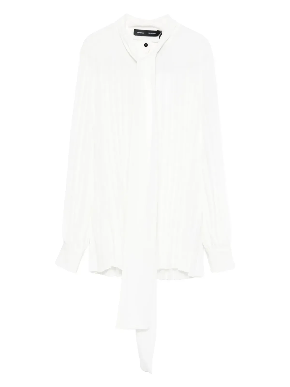 Proenza Schouler プリーツ入りタイネック ブラウス - 画像1
