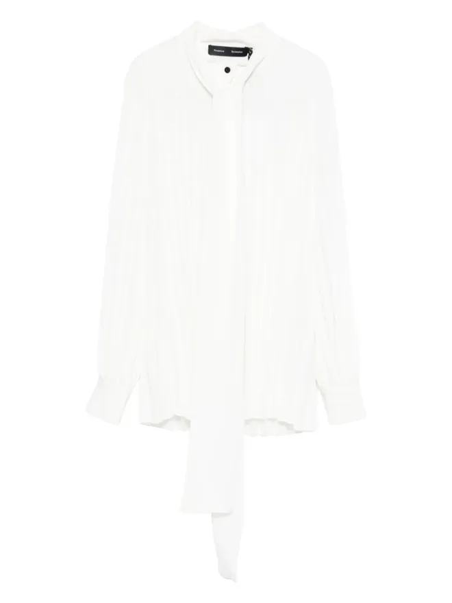 Proenza Schouler Proenza Schouler プリーツ入りタイネック ブラウスの商品画像