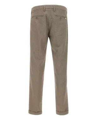 Re-Hash houndstooth cuffed-hem trousers - Brown - サムネイル3