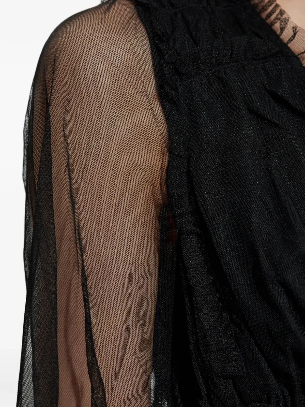 AllSaints ティアードフリルドレス ブラック - 画像5