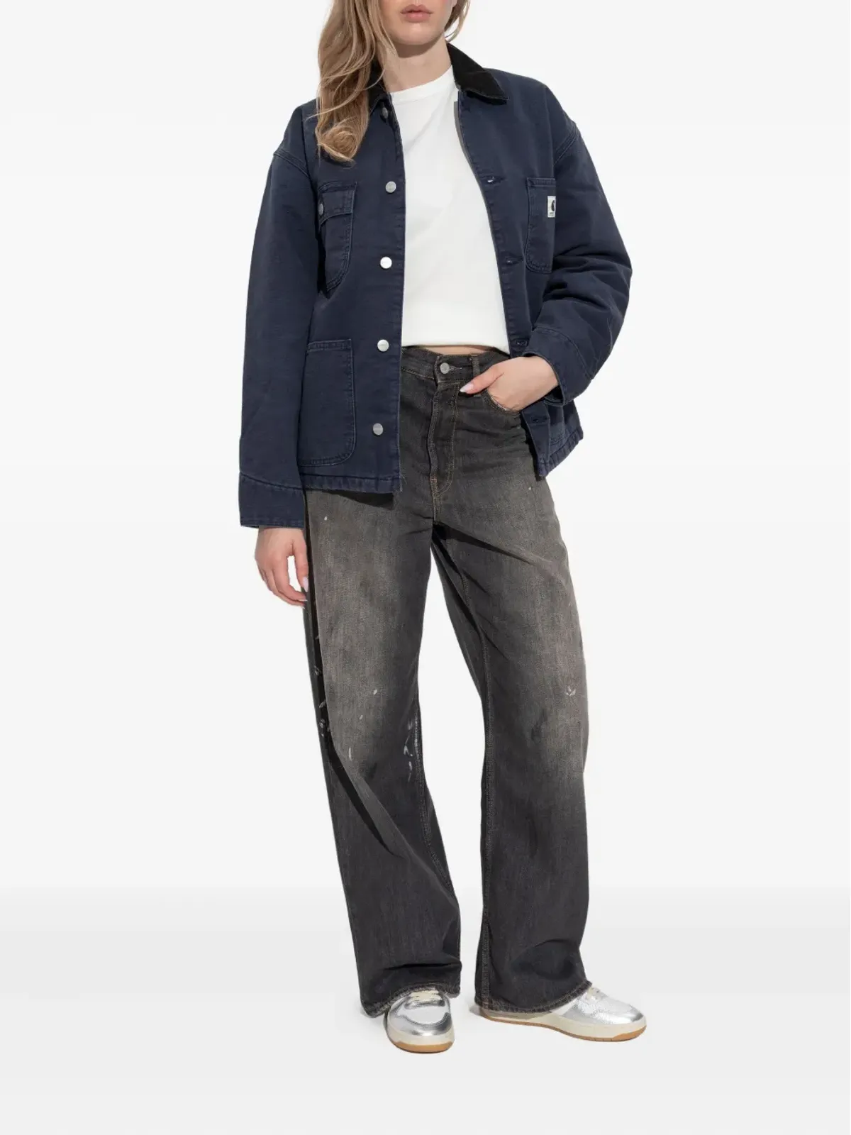 Carhartt WIP コーデュロイ衿付きオーガニックコットンコート - 画像2