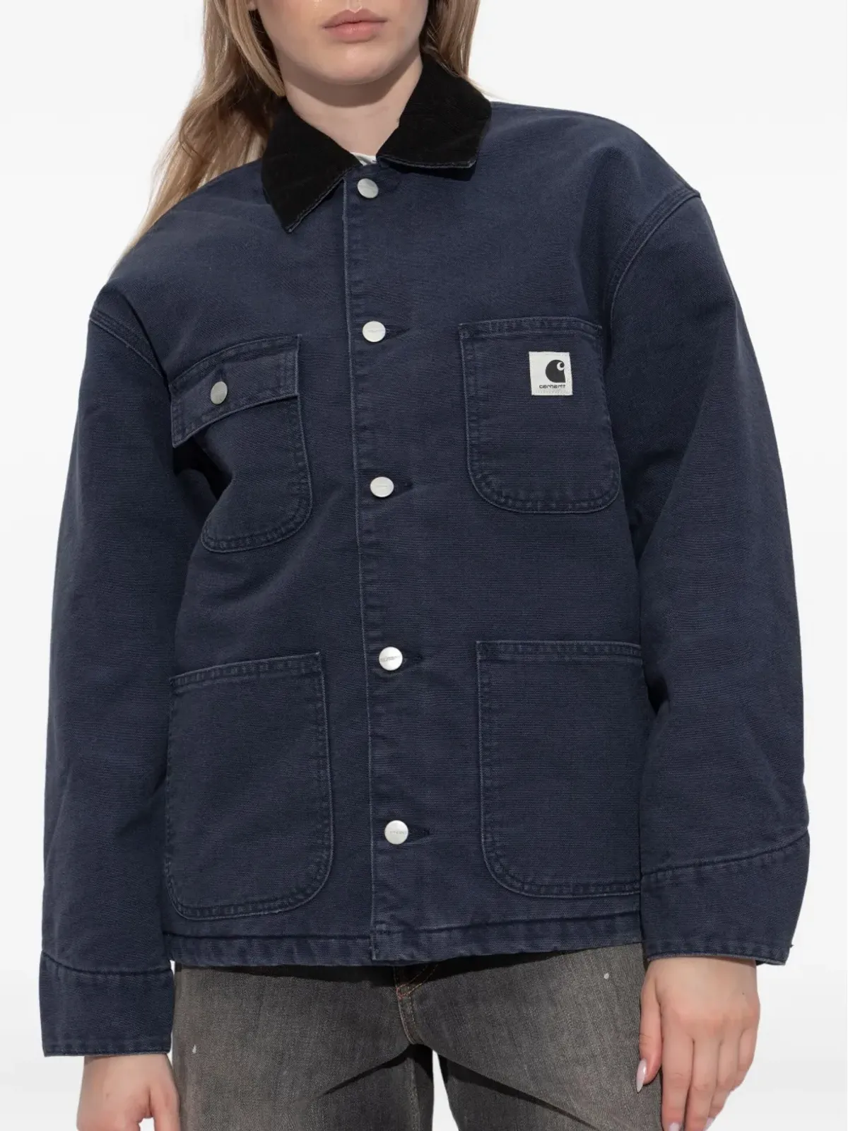 Carhartt WIP コーデュロイ衿付きオーガニックコットンコート - 画像3