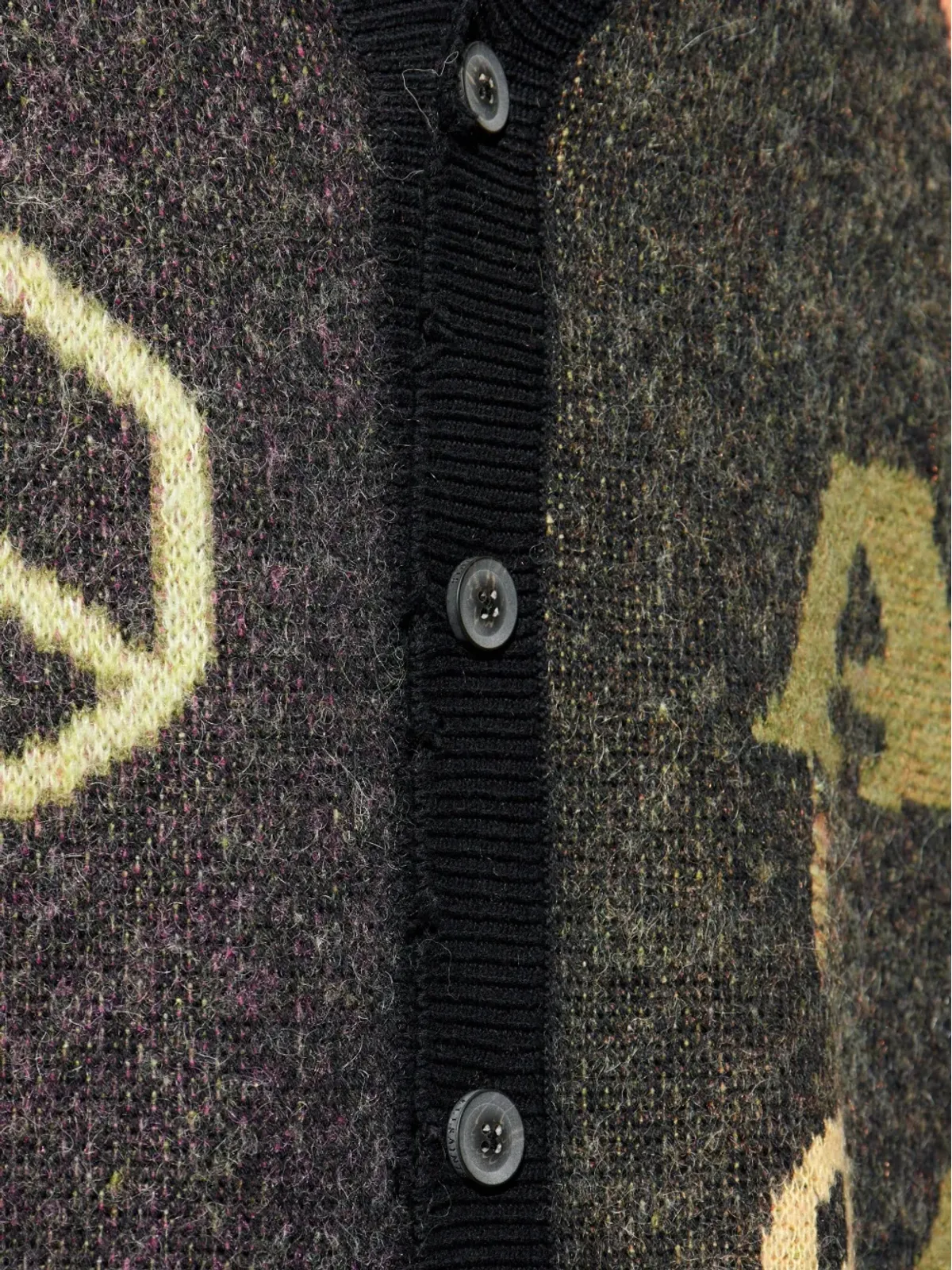 AllSaints グラフィックプリント入りフリンジカーディガン - 画像5