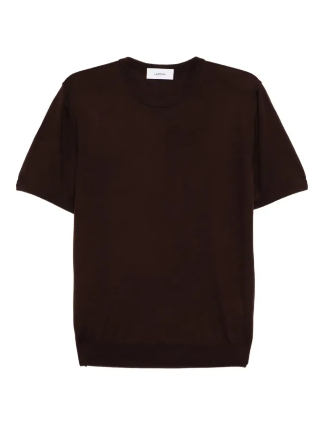 Lardini Lardini ブラウンのウールTシャツの商品画像