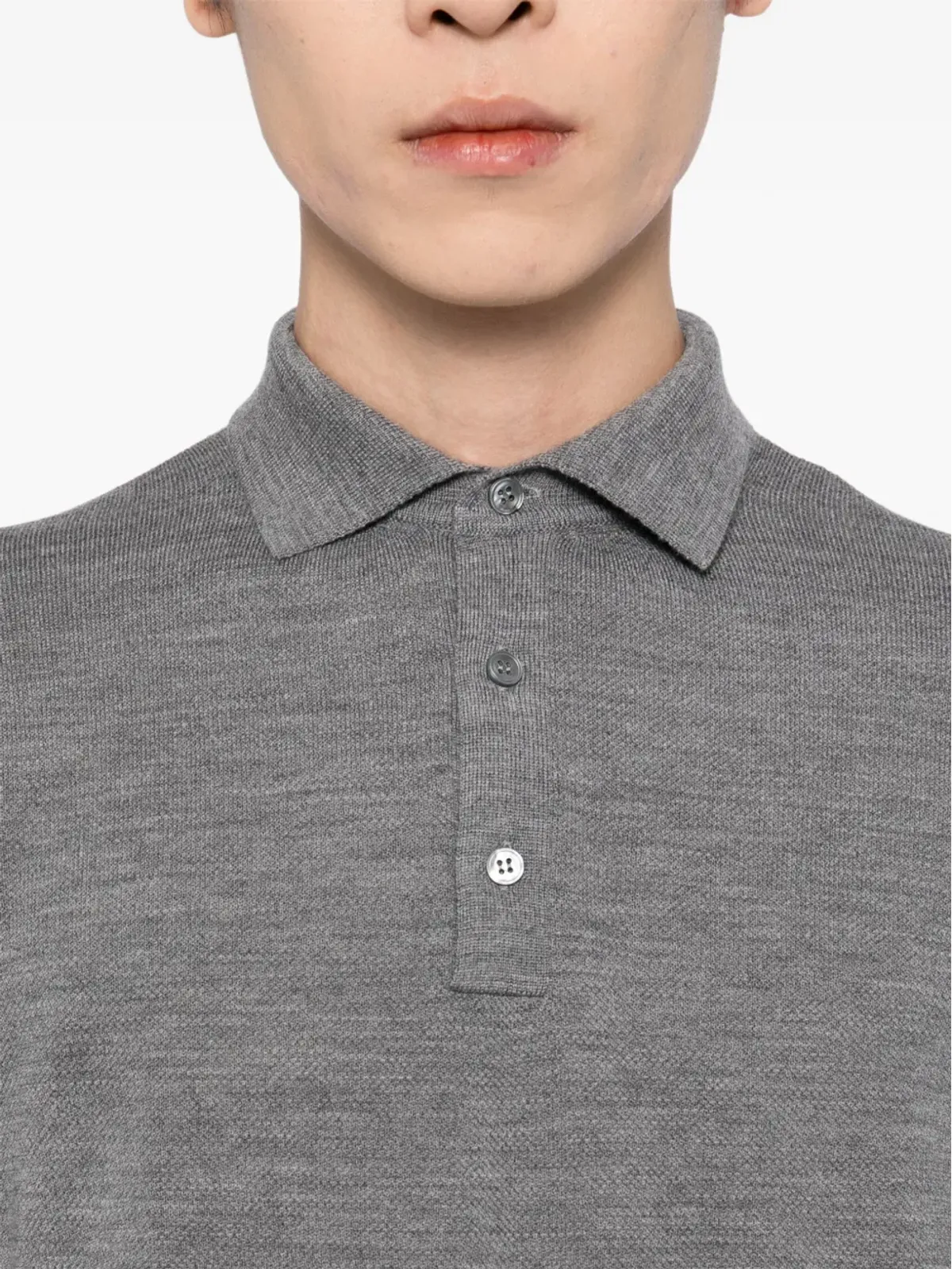 Lardini ウールポロシャツ - 画像5