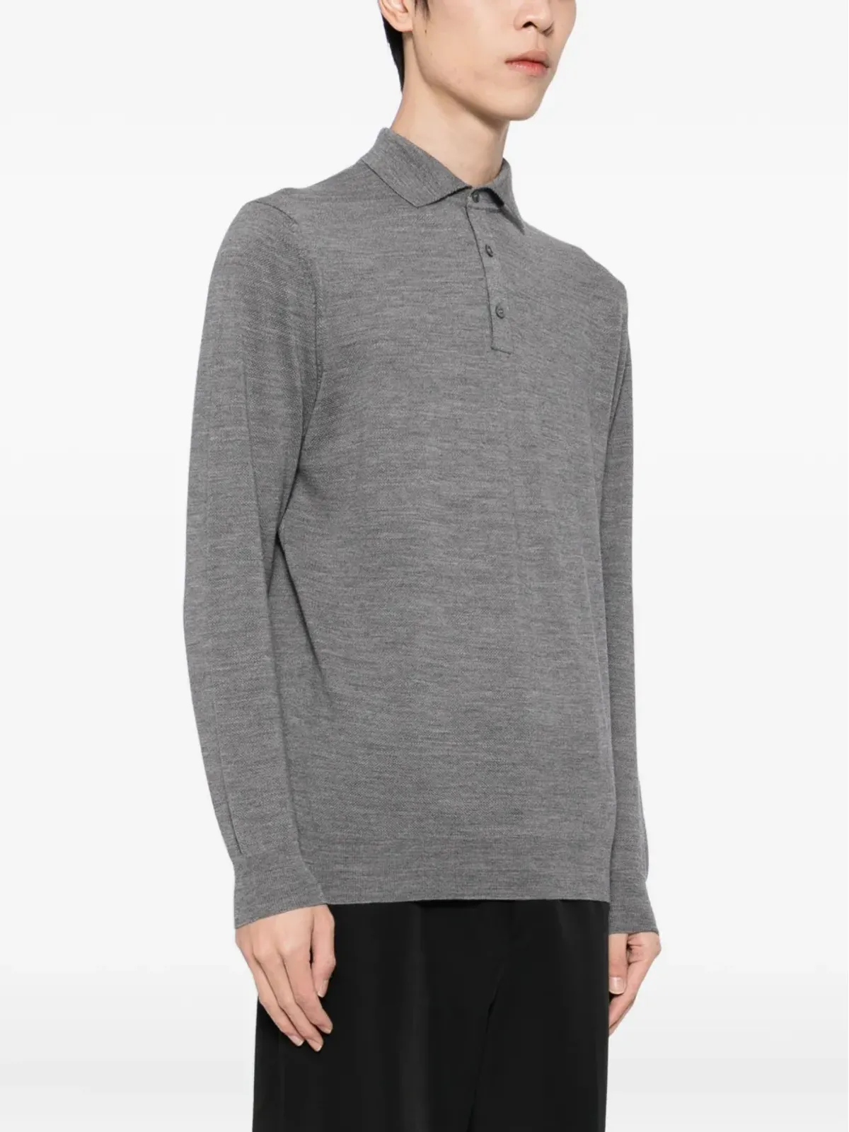 Lardini ウールポロシャツ - 画像3