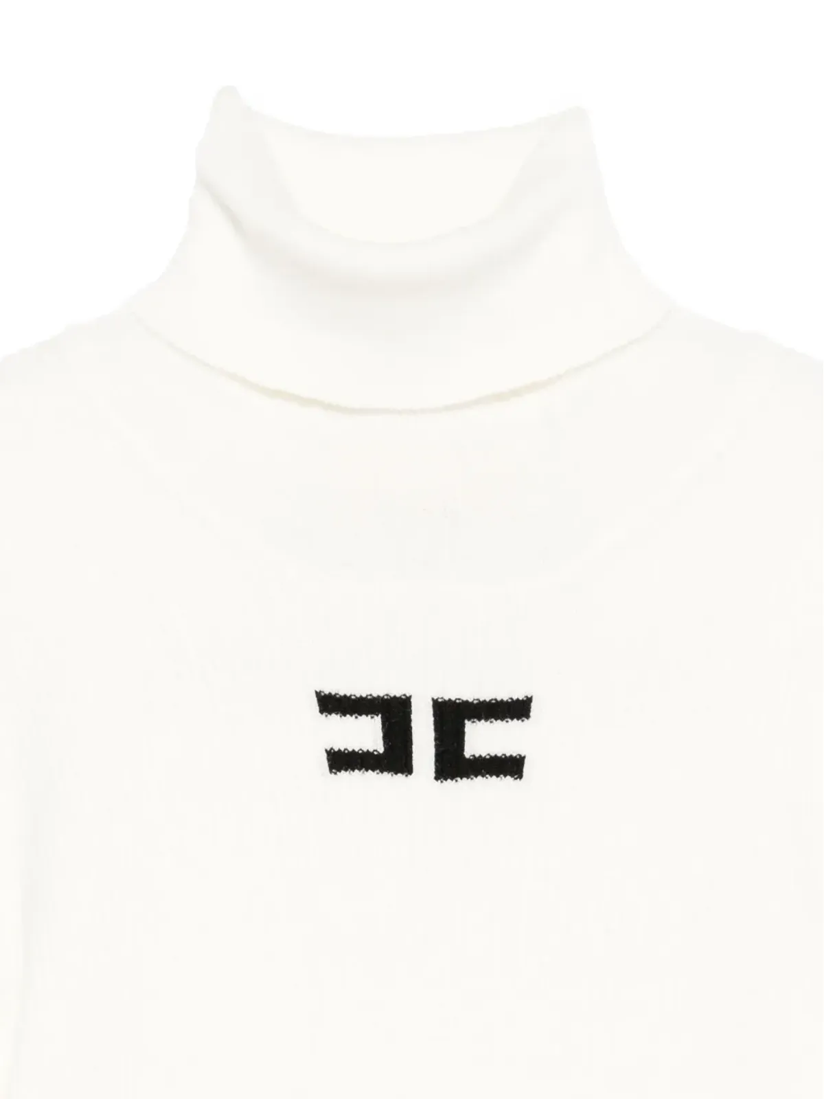 Elisabetta Franchi La Mia Bambina 刺繍ロゴ入りタートルネックトップ - 画像3