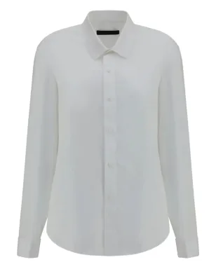 ALAINPAUL ボタンアップ コットンシャツ - White - サムネイル1