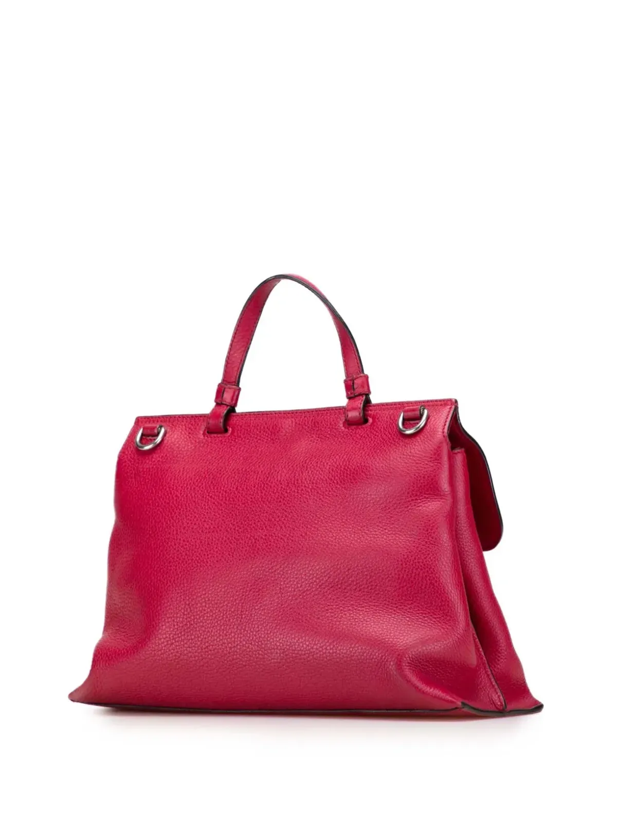 Gucci Pre-Owned 2000-2015 Medium Leather Bamboo Daily satchel - Pink - 画像3