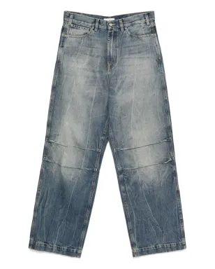 1989 STUDIO faded panelled jeans - Blue - サムネイル2