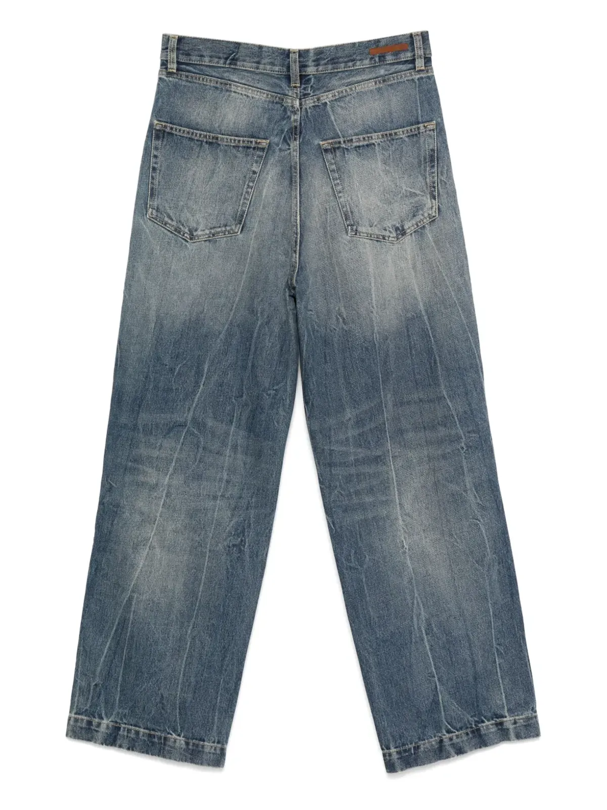1989 STUDIO faded panelled jeans - Blue - 画像3