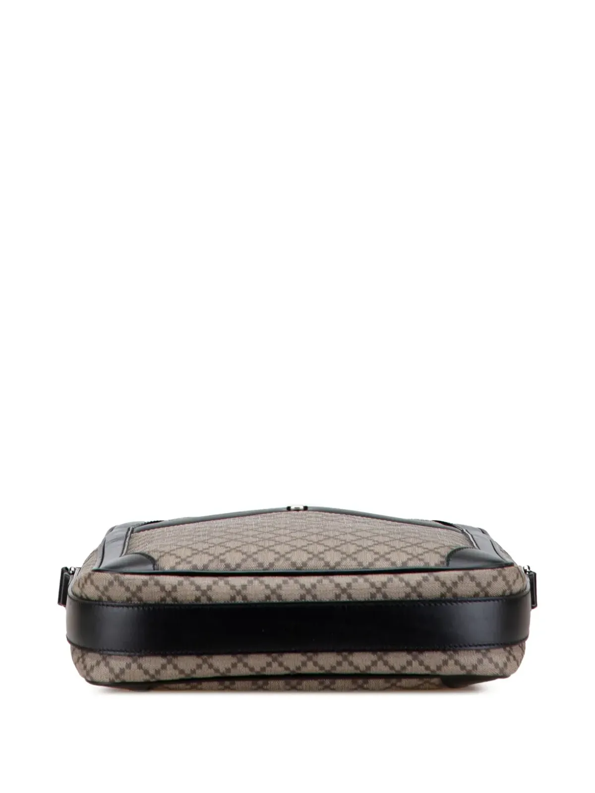 Gucci Pre-Owned ダイヤモンド加工キャンバス ジップクロスボディバッグ - ブラウン - 画像4