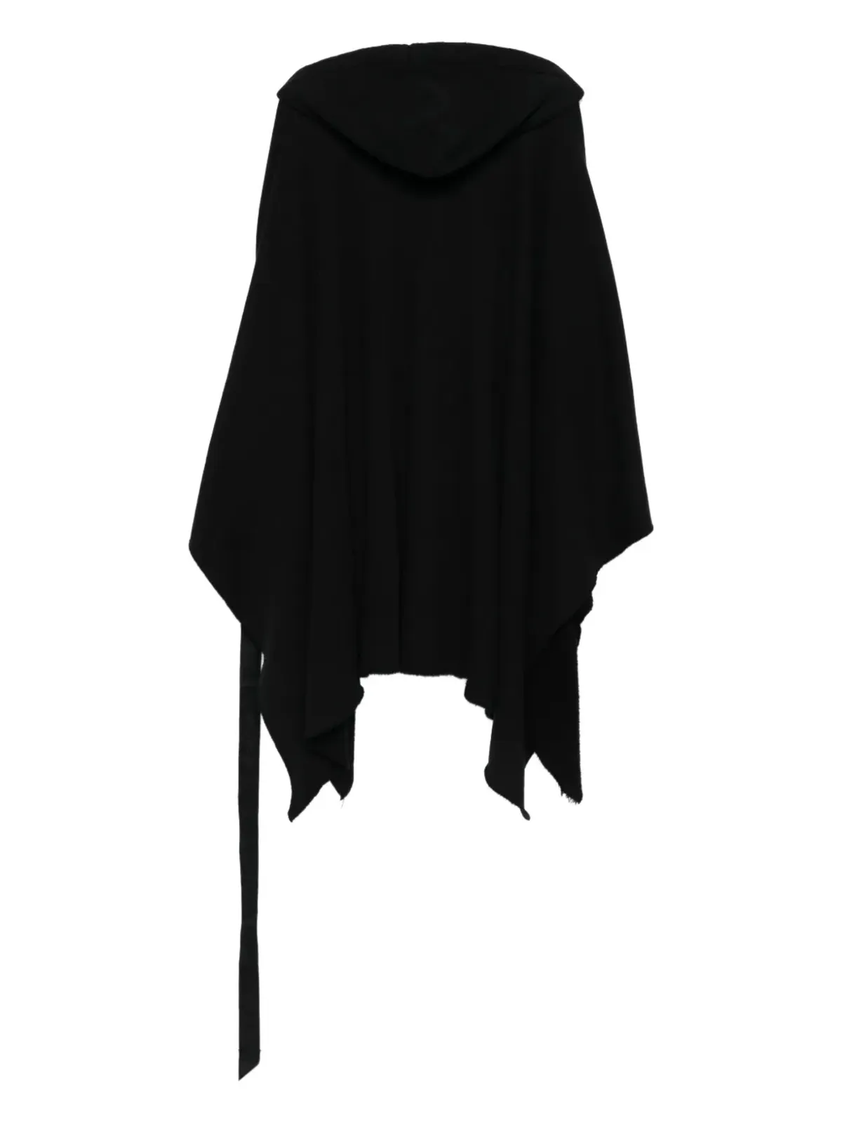 Rick Owens DRKSHDW 端処理ドローコード付きポンチョフーディ - 画像2