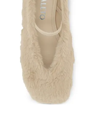 Nodaleto Cindy ファー付きバレエフラット - サムネイル4