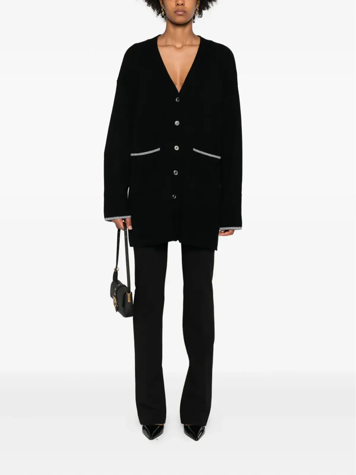 PINKO バックスリット入りフレアパンツ - 画像2