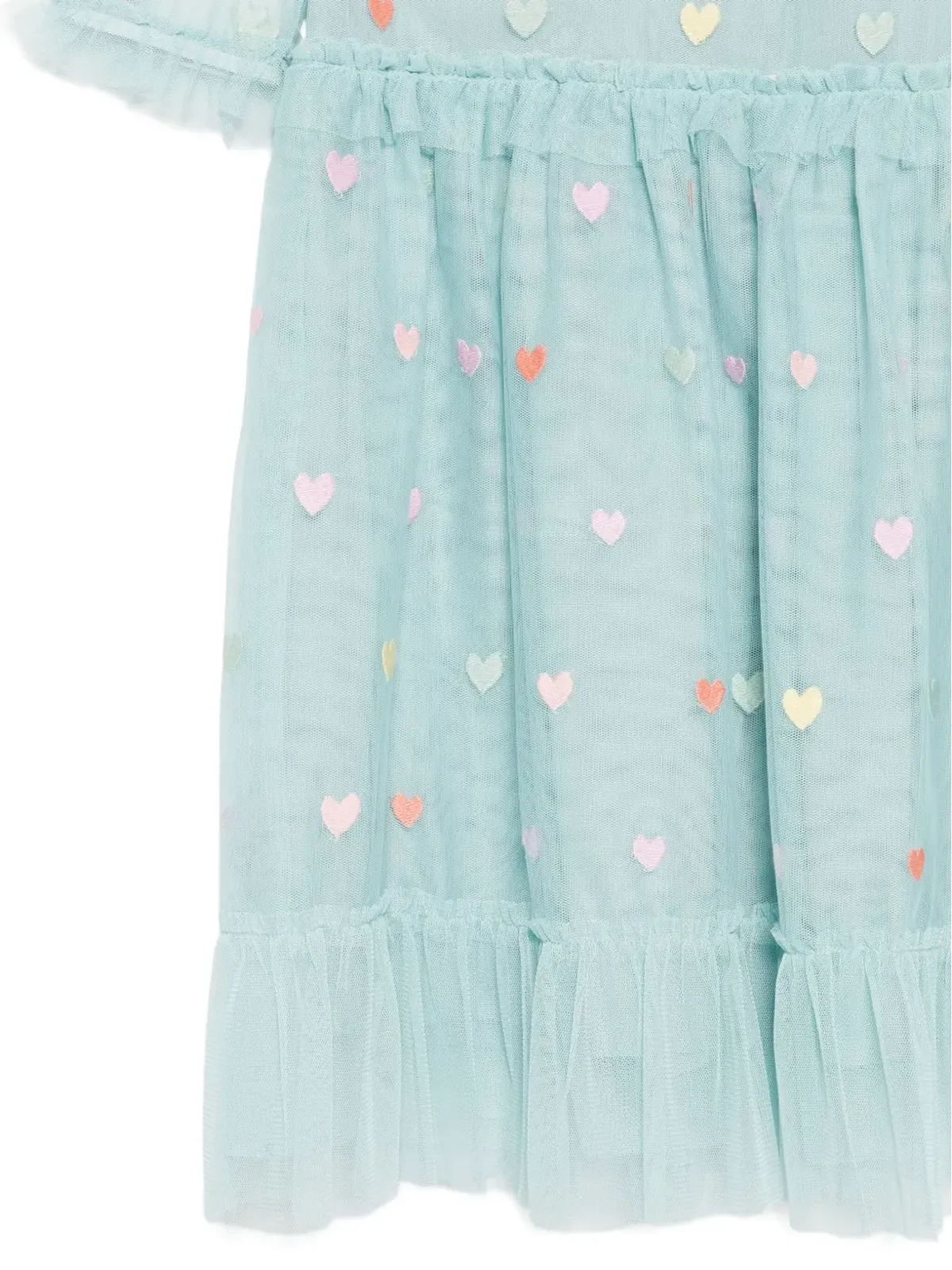 Stella McCartney Kids ハートモチーフのチュールドレス - 画像3