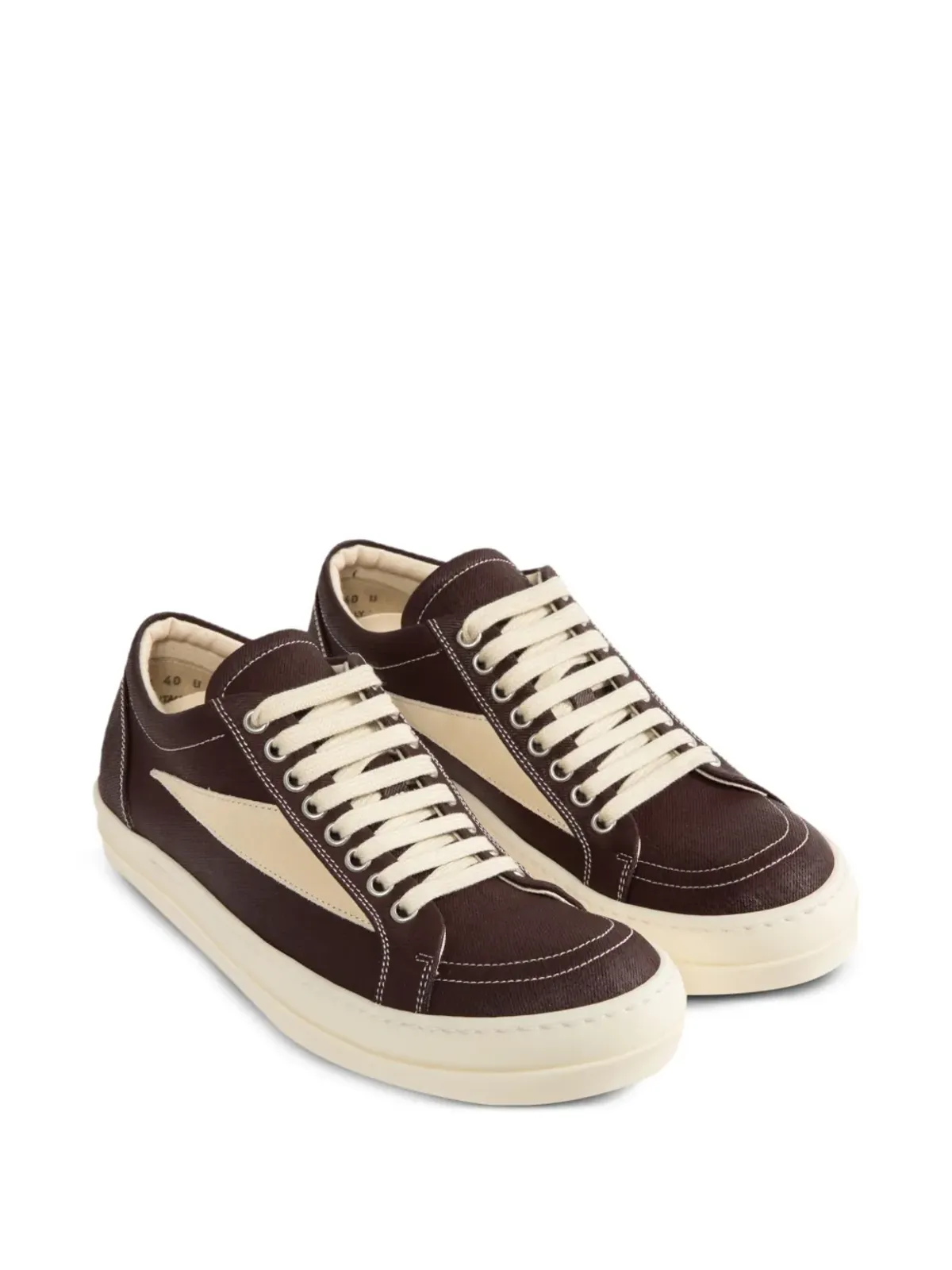 Rick Owens DRKSHDW パネルドレースアップスニーカー - 画像2