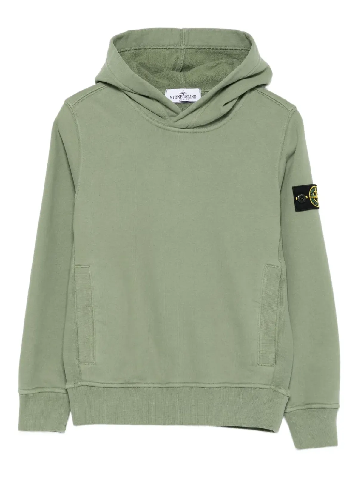 Stone Island Junior カンガローポケット付きフーディ - 画像1