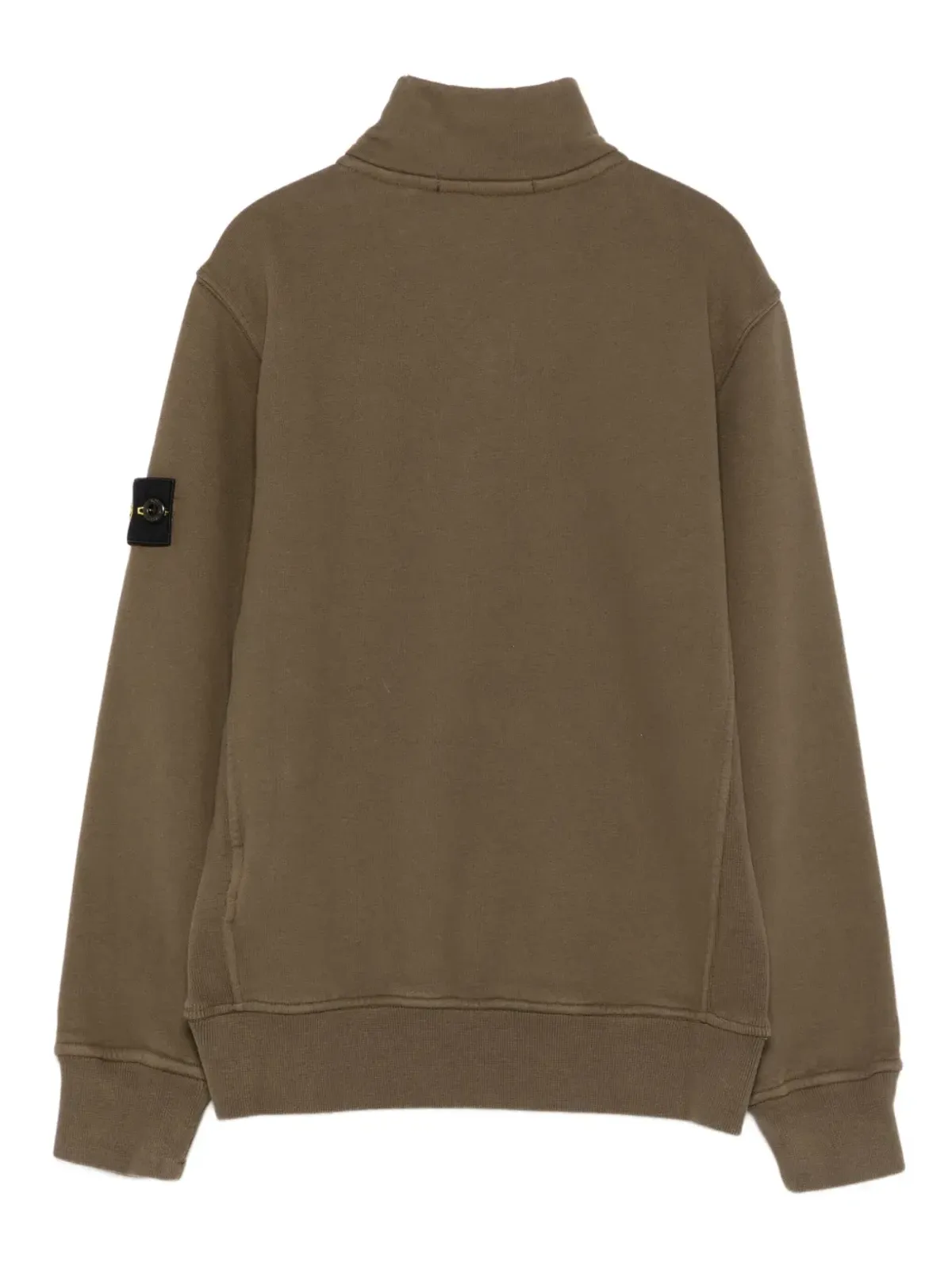 Stone Island Junior ハーフジップ ロゴパッチ スウェット - 画像2