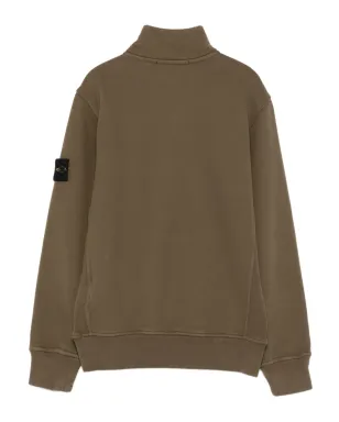 Stone Island Junior ハーフジップ ロゴパッチ スウェット - サムネイル2