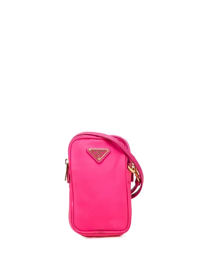 Prada Pre-Owned Prada Pre-Owned テッソート ダブルジップ フォンケース クロスボディバッグの商品画像