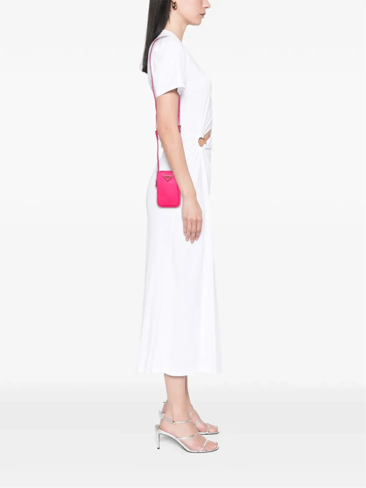 Prada Pre-Owned テッソート ダブルジップ フォンケース クロスボディバッグ - 画像2