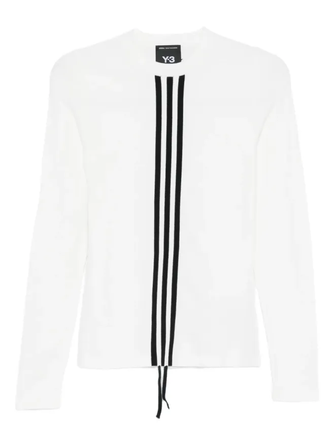 Y-3 Y-3 ストライプディテール長袖Tシャツの商品画像