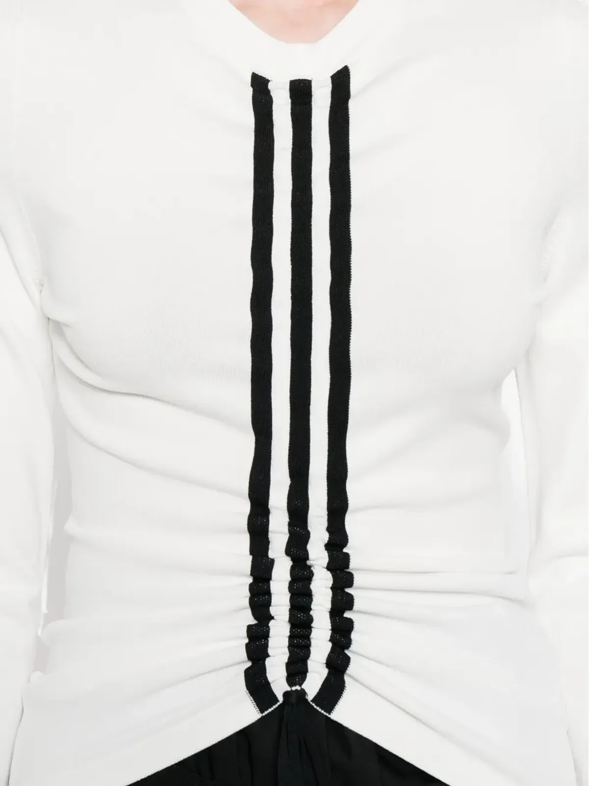 Y-3 ストライプディテール長袖Tシャツ - 画像5