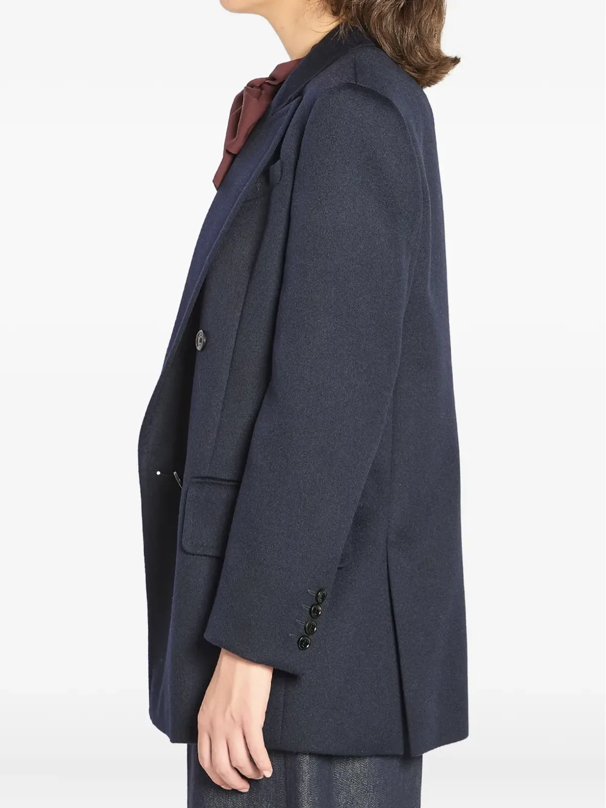 Max Mara Olimpia ダブルブレスト フラップポケット ブレザー - 画像5