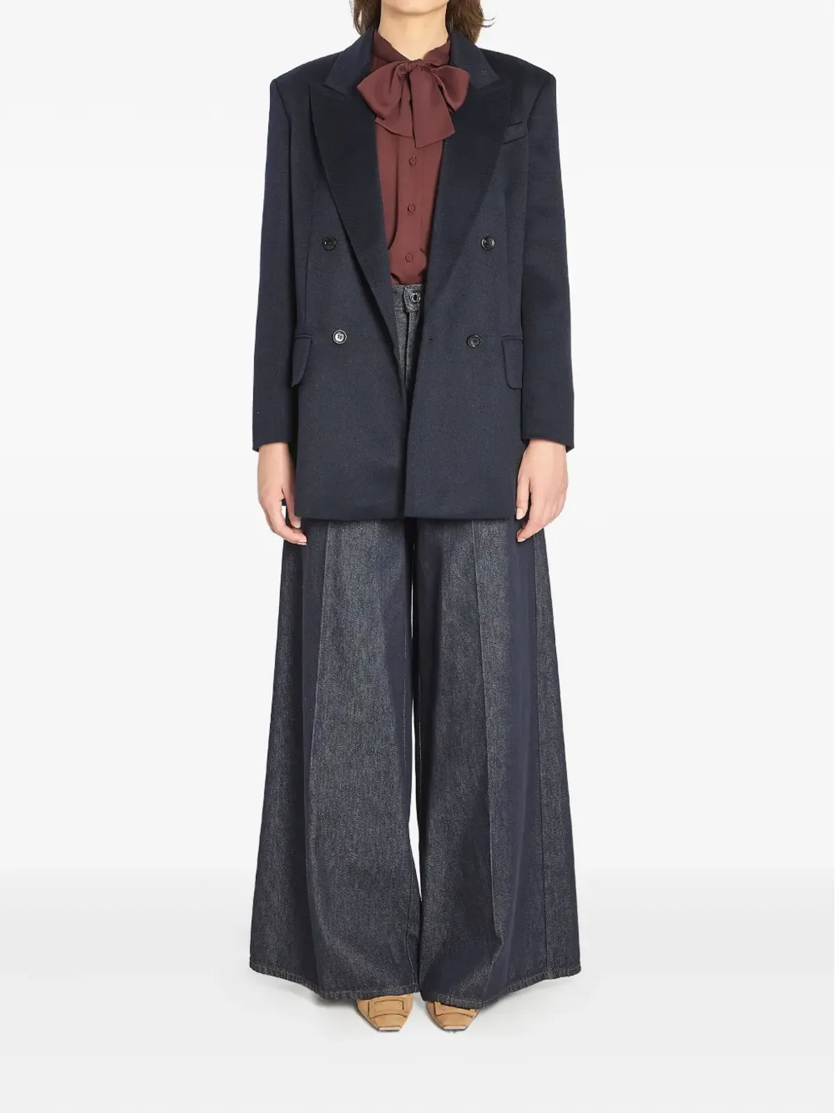 Max Mara Olimpia ダブルブレスト フラップポケット ブレザー - 画像2