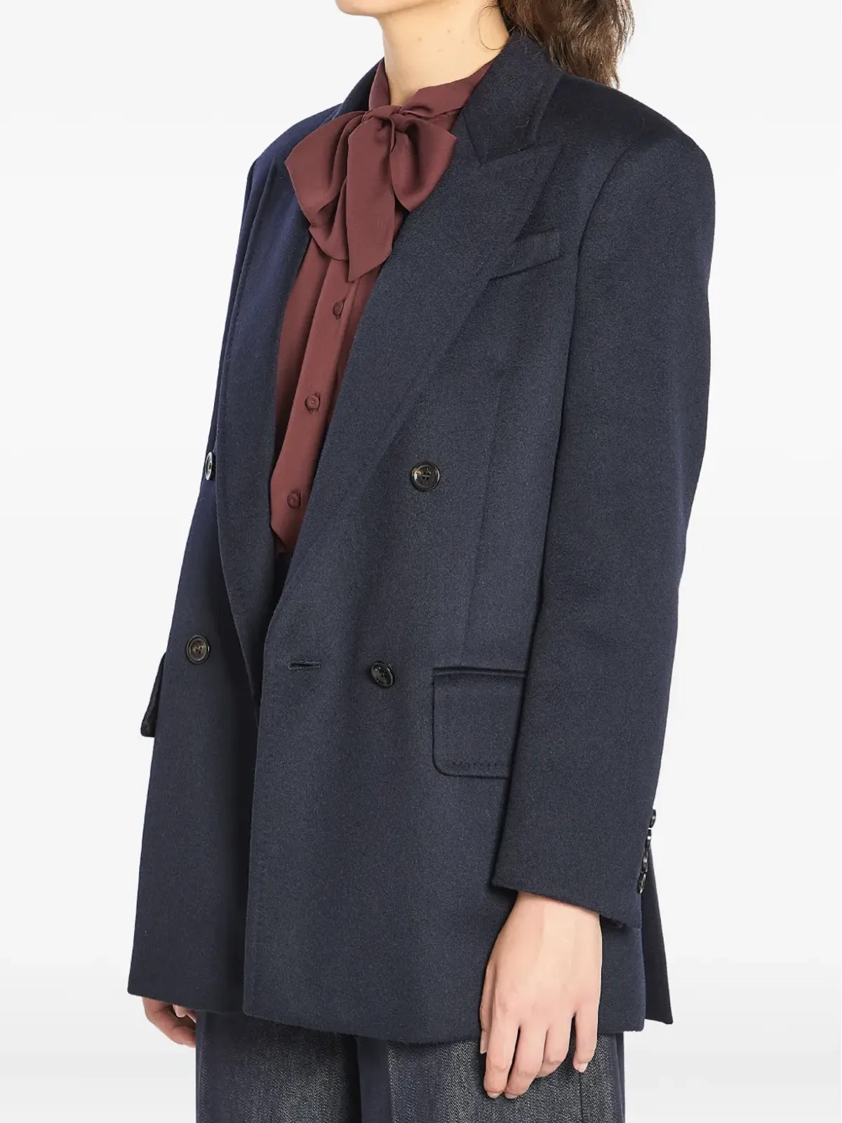 Max Mara Olimpia ダブルブレスト フラップポケット ブレザー - 画像4