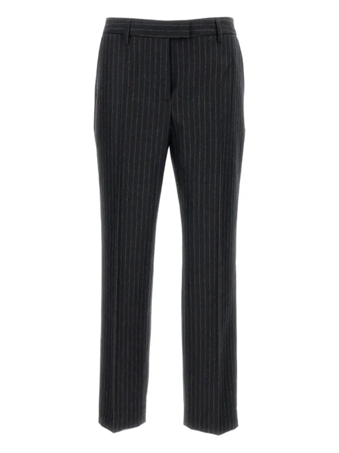 Alberto Biani Alberto Biani ピンストライプストレートパンツ - グレーの商品画像