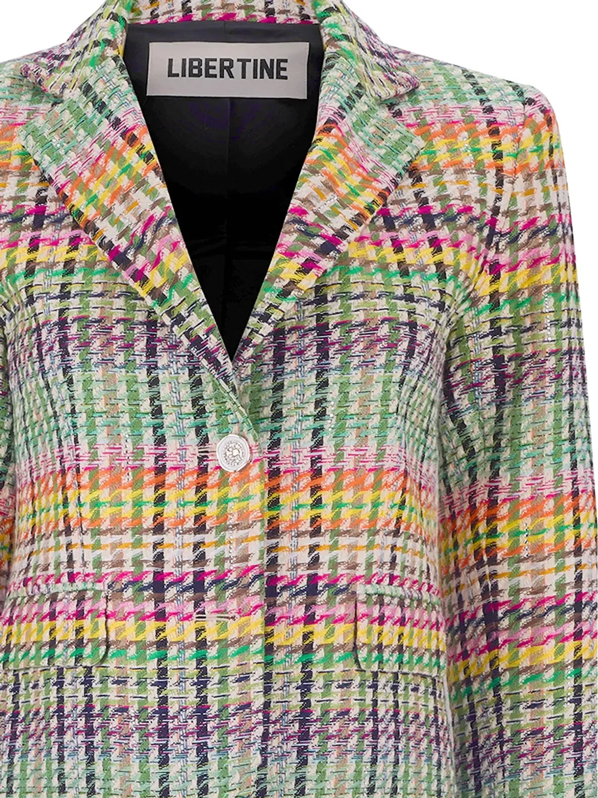 Libertine チェック柄のシングルブレストブレザー - 画像2