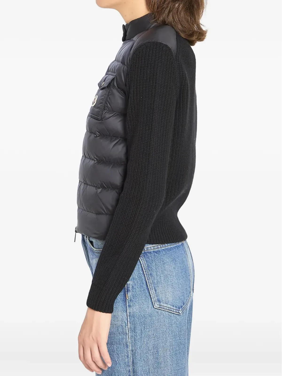 Moncler パデッド ロングスリーブ ジャケット ブラック - 画像3