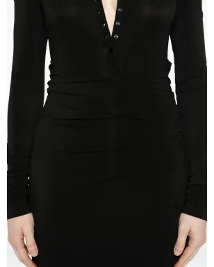 Alberta Ferretti 长袖アシンメトリーミディドレス - サムネイル5