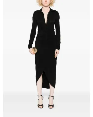 Alberta Ferretti 长袖アシンメトリーミディドレス - サムネイル2
