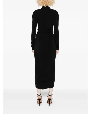 Alberta Ferretti 长袖アシンメトリーミディドレス - サムネイル4