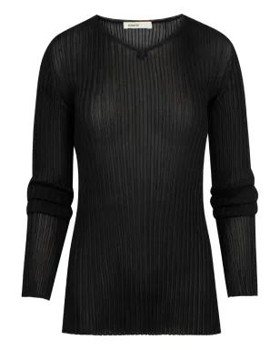 KHAITE Tia V-neck top - サムネイル1