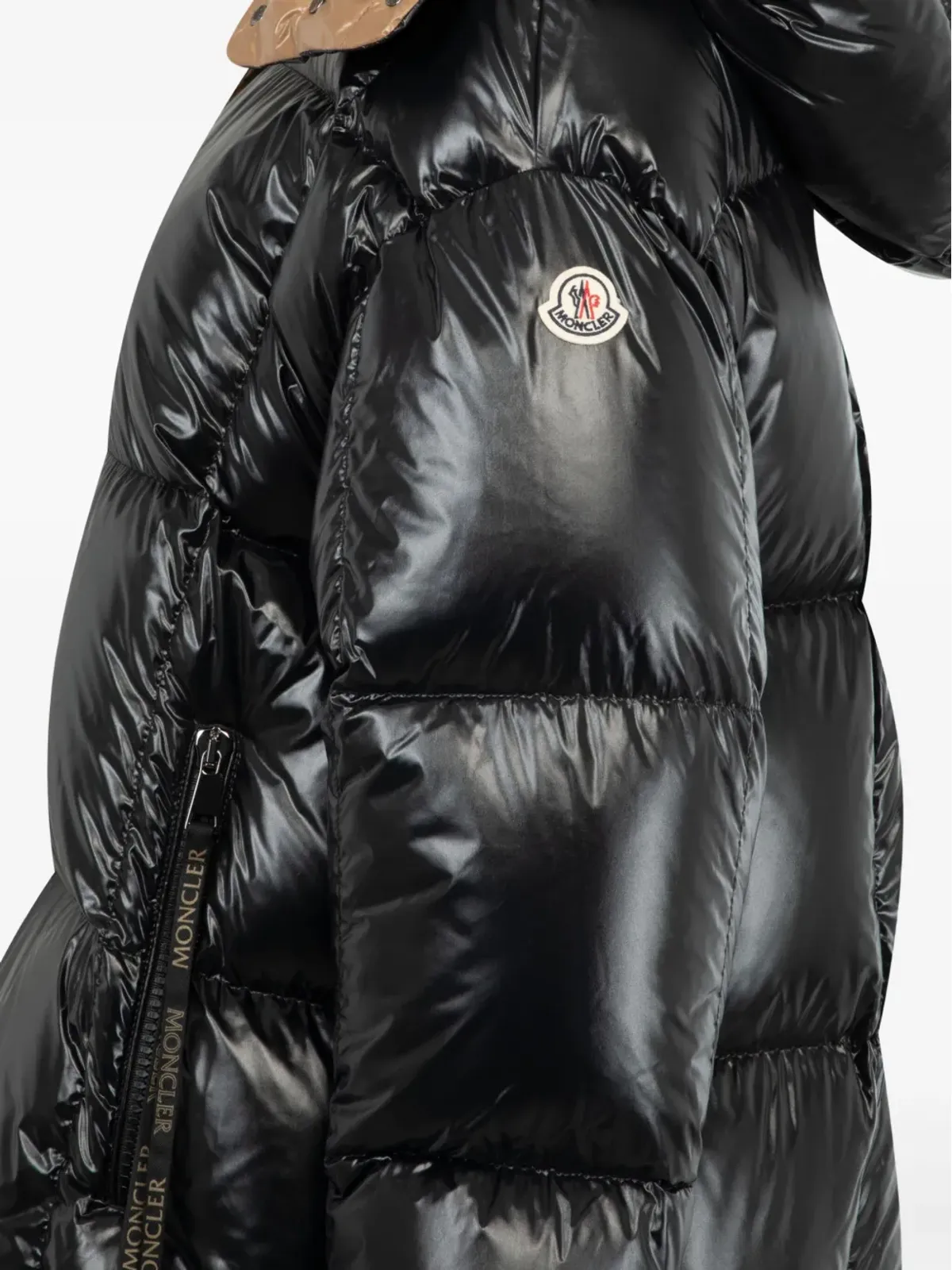 Moncler PARANA キルトデザイン フード付きダウンジャケット（ブラック） - 画像3