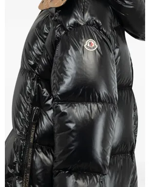 Moncler PARANA キルトデザイン フード付きダウンジャケット（ブラック） - サムネイル3
