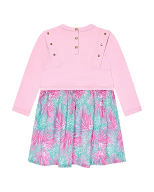 Escada Kids ロゴプリント花柄ワンピース - サムネイル2